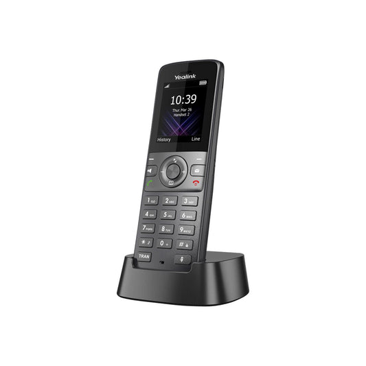 Yealink W73H IP-DECT-Mobilteil Handset Telefon mit Farbdisplay (1,8 Zoll 128x160 TFT-Farbbildschirm), Ladegerät-Dockingstation