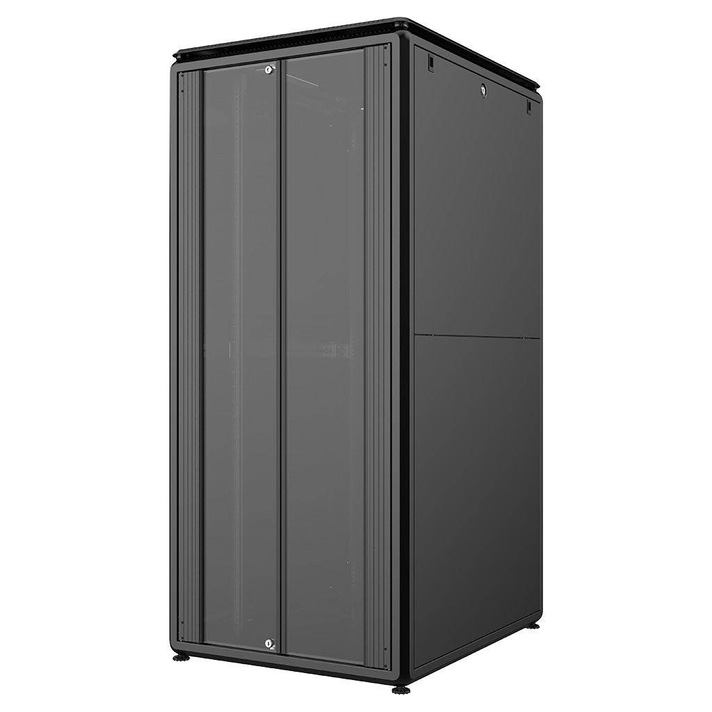 Rockstable 42HE 19 Zoll 800x1000x2027mm (BxTxH) Serverschrank | Netzwerkschrank Glastür - Premium Line