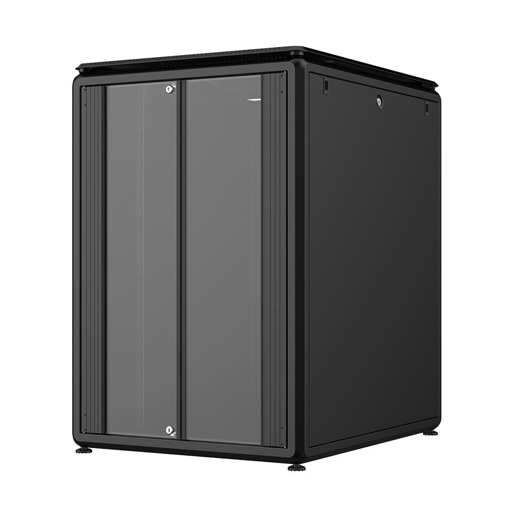 Rockstable 22HE 19 Zoll 800x1000x1139mm (BxTxH) Serverschrank | Netzwerkschrank Glastür - Premium Line