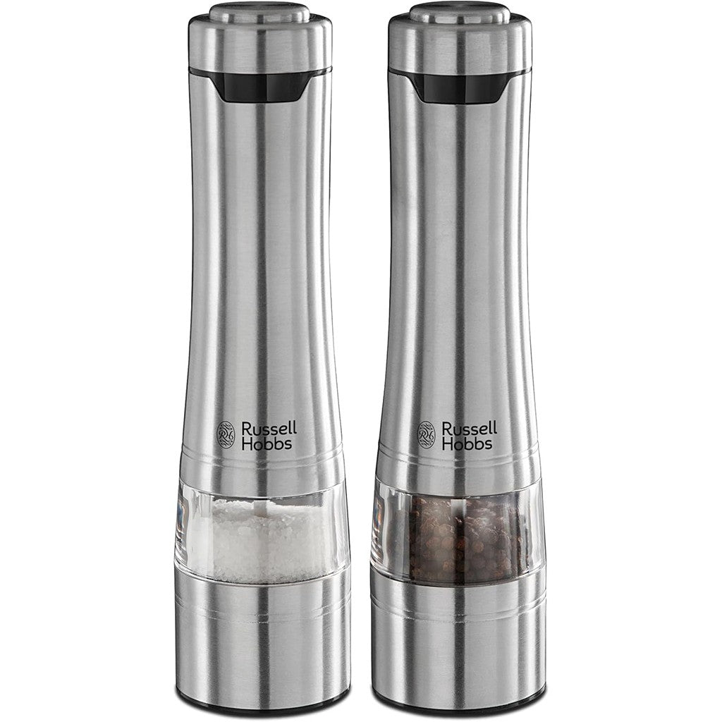 Russell Hobbs 23460-56 - Salz- und Pfeffermühlen-Set - Edelstahl - Edelstahl - Keramik - Pfeffer - Salz - AA