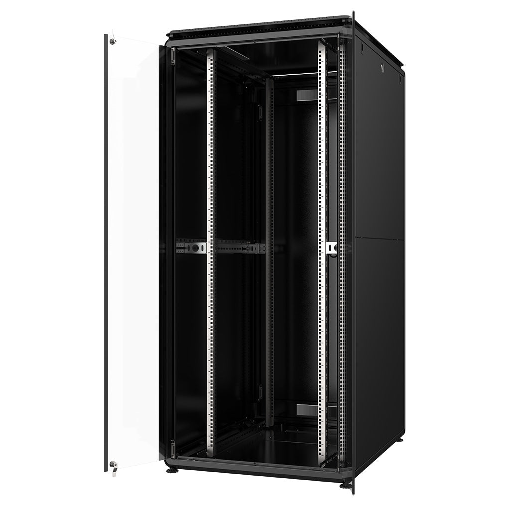 Rockstable 42HE 19 Zoll 800x1000x2027mm (BxTxH) Serverschrank | Netzwerkschrank Glastür - Premium Line