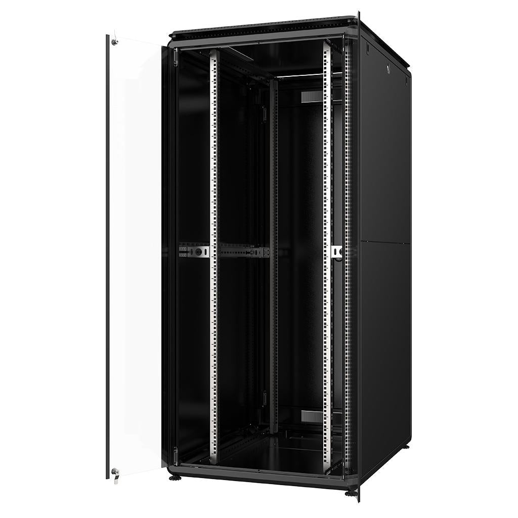 Rockstable 42HE 19 Zoll 800x1000x2027mm (BxTxH) Serverschrank | Netzwerkschrank Glastür - Premium Line