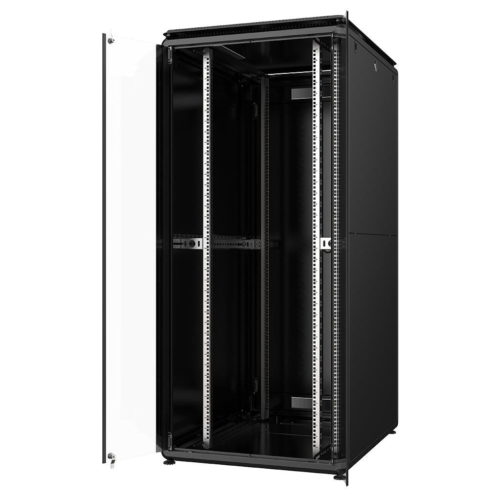 Rockstable 42HE 19 Zoll 800x1000x2027mm (BxTxH) Serverschrank | Netzwerkschrank Glastür - Premium Line