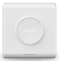 Snom M900 VoIP-Base Spare front view showing its sleek white design and round button.