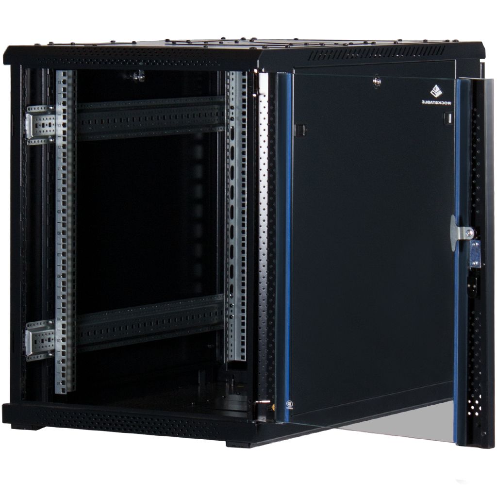 Rockstable 19 Zoll Serverschrank | Netzwerkschrank 12HE 600x1000x637mm (BxTxH) | RS19-6012PP | perforierte Tür - RS19-6012PP - 4260714310659