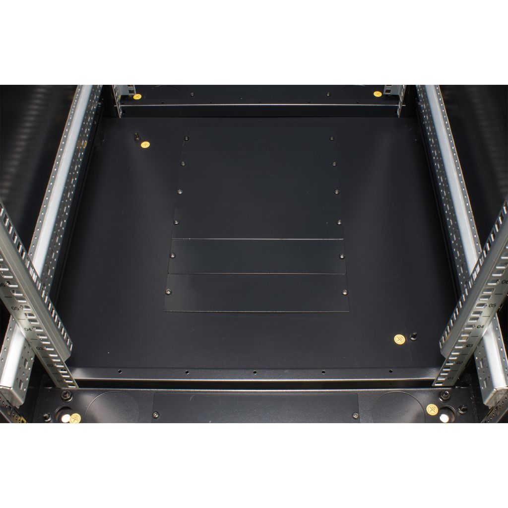 Rockstable 19 Zoll Serverschrank | Netzwerkschrank 12HE 600x1000x637mm (BxTxH) | RS19-6012PP | perforierte Tür - RS19-6012PP - 4260714310659