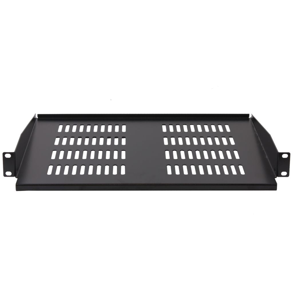 Rockstable 1 HE 19 Zoll Fachboden | perforiert | 380mm tief - RS19-FH18 - 4260714311069