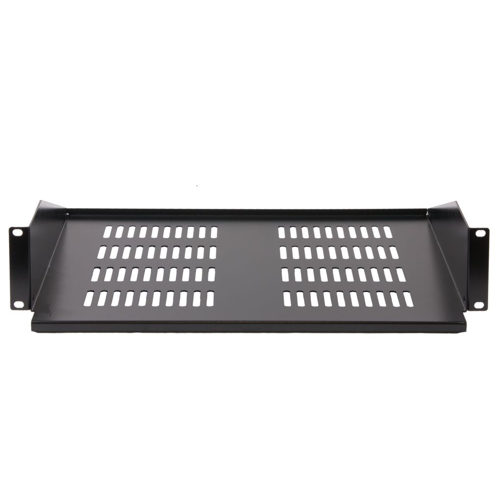 Rockstable 1 HE 19 Zoll Fachboden | perforiert | 380mm tief - Brocon Shop