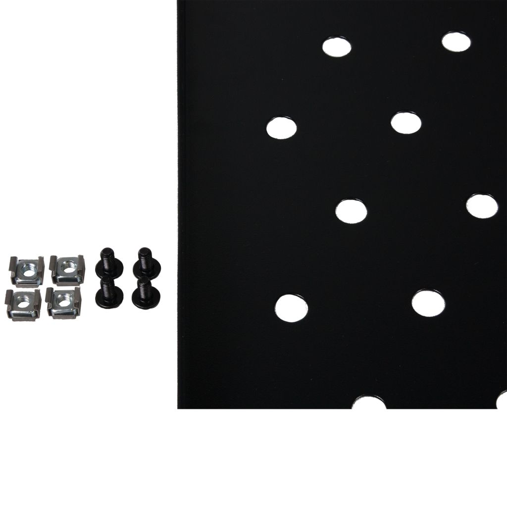 Rockstable 1 HE 19 Zoll Fachboden | perforiert | 855mm tief - RS19-FH612 - 4260714311106