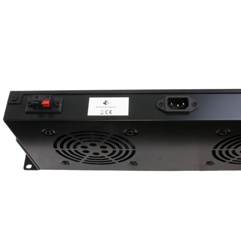 Rockstable 1 HE 19 Zoll Lüftereinheit | 2 Lüfter, Temperaturgesteuert - Brocon Shop