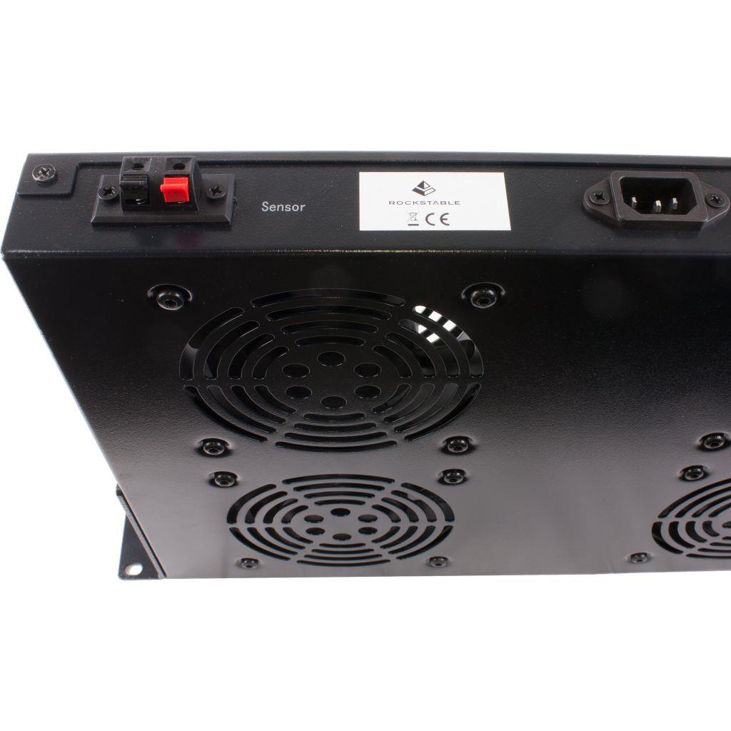 Rockstable 1 HE 19 Zoll Lüftereinheit | 4 Lüfter, Temperaturgesteuert