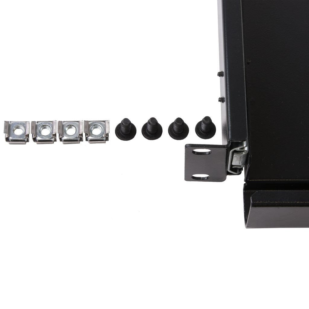 Rockstable 1 HE 19" Schublade - Schubladeneinheit - Schwarz - Stahl - 1U - Oval - 48,3 cm (19 Zoll)