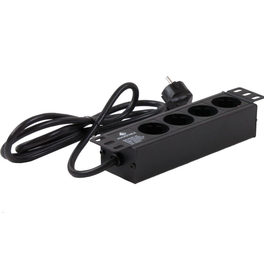 Rockstable 1 HE 10 zoll Steckdosenleiste 4-fach
