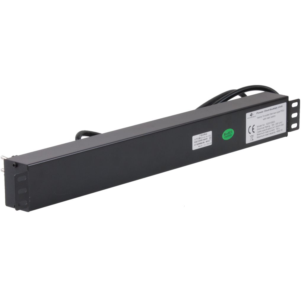 Rockstable 1 HE Steckdosenleiste 10-fach - RS19-10PDU - 4260714311656