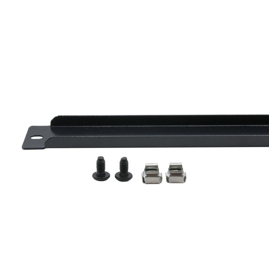 Rockstable 1 HE 10" Abdeckplatte - Regal-Abdeckung - Schwarz - SPCC - Stahl - 1U - Oval - 25,4 cm (10 Zoll)