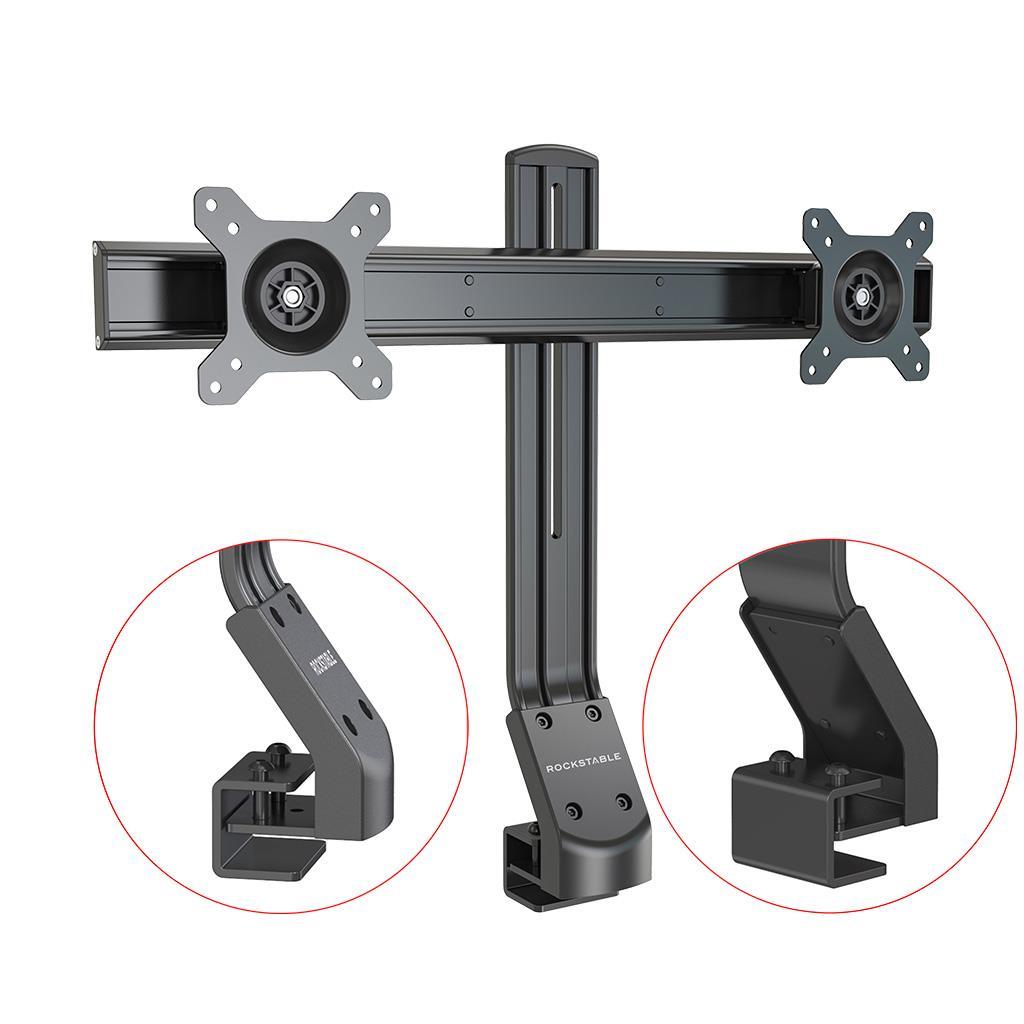 Rockstable Monitorarm | Monitorhalterung Advanced für 13-32 Zoll Flat oder Curved Bildschirme