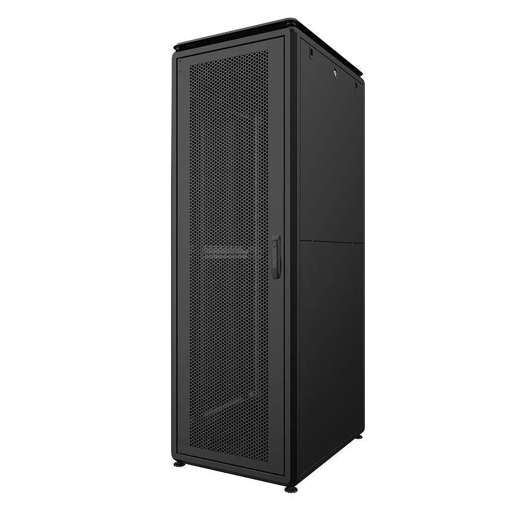 Rockstable PL 19" 42HE 600x800 black server rack with perforated door