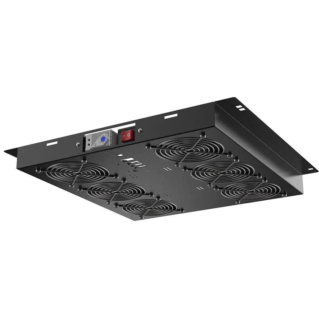 Rockstable PL 19" 6-Analoglüfter with six fans and manual control, designed for efficient rack cooling.