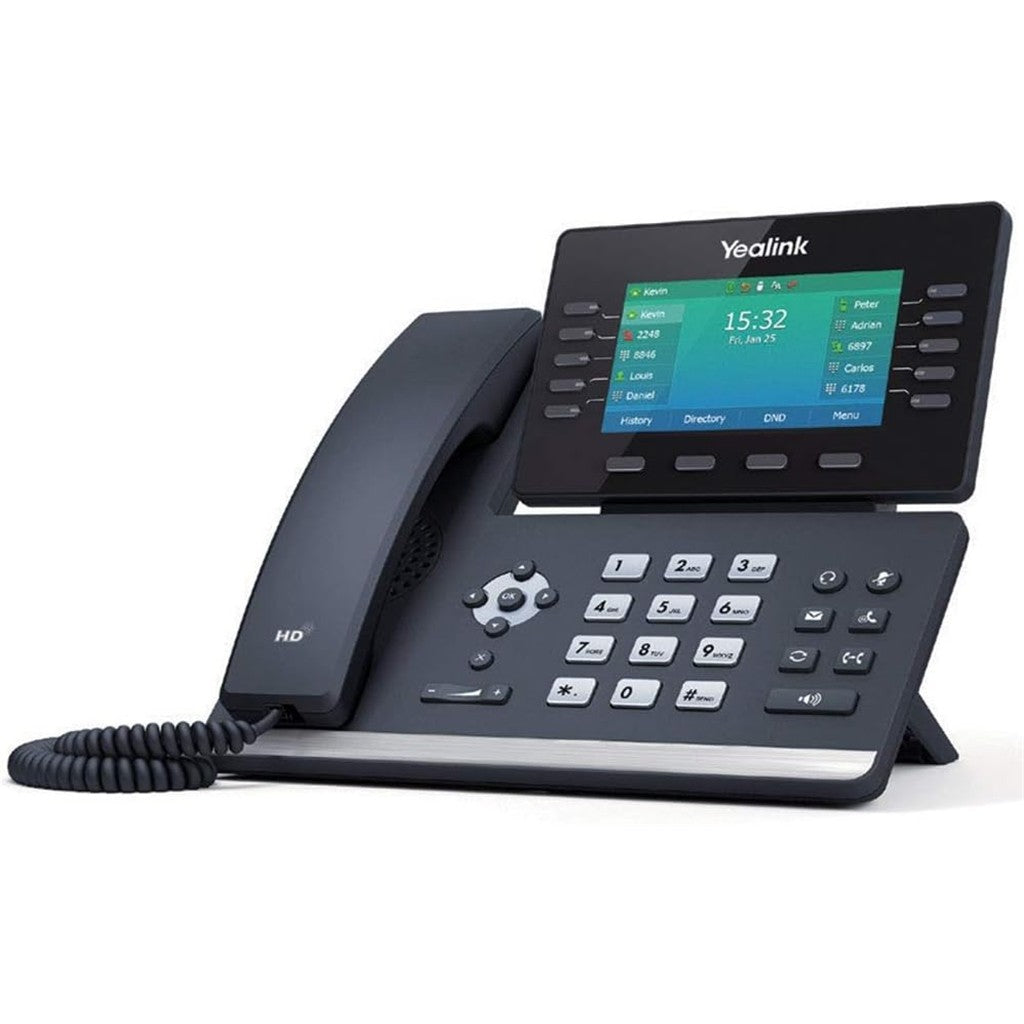 Yealink SIP-T54W - IP-Telefon - Schwarz - Kabelgebundenes Mobilteil - Tisch/Wand - Im Band - Out-of band - SIP-Info - 10 Zeilen