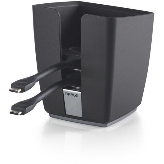BARCO ClickShare Tray 2x Button Beamer,Wireless-Transmitter with USB-C connectors and sleek design.