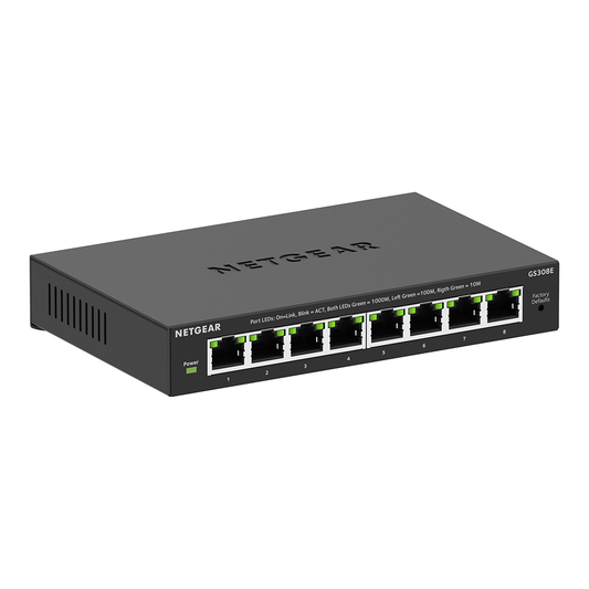 Netgear Plus Switch Gs308E - Switch - 1 Gbps