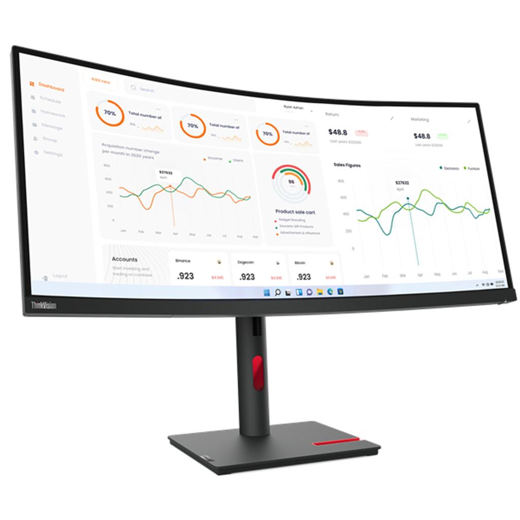 Lenovo ThinkVision T34w-30 - LED-Monitor - gebogen - 86.4 cm (34")