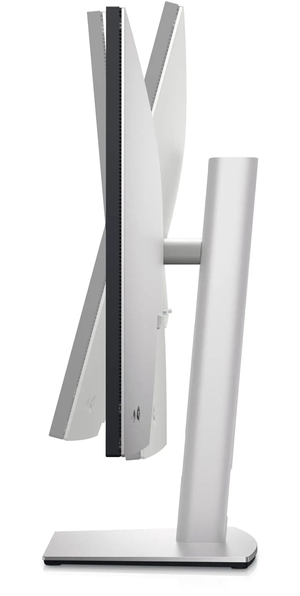 Dell UltraSharp U3223QE 32" LED-Monitor Damaged Box, side view showcasing the sleek design and sturdy stand.
