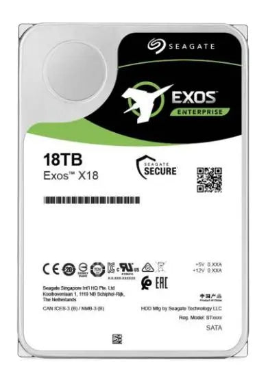 Seagate Exos X18 18TB 3,5" 7,2K