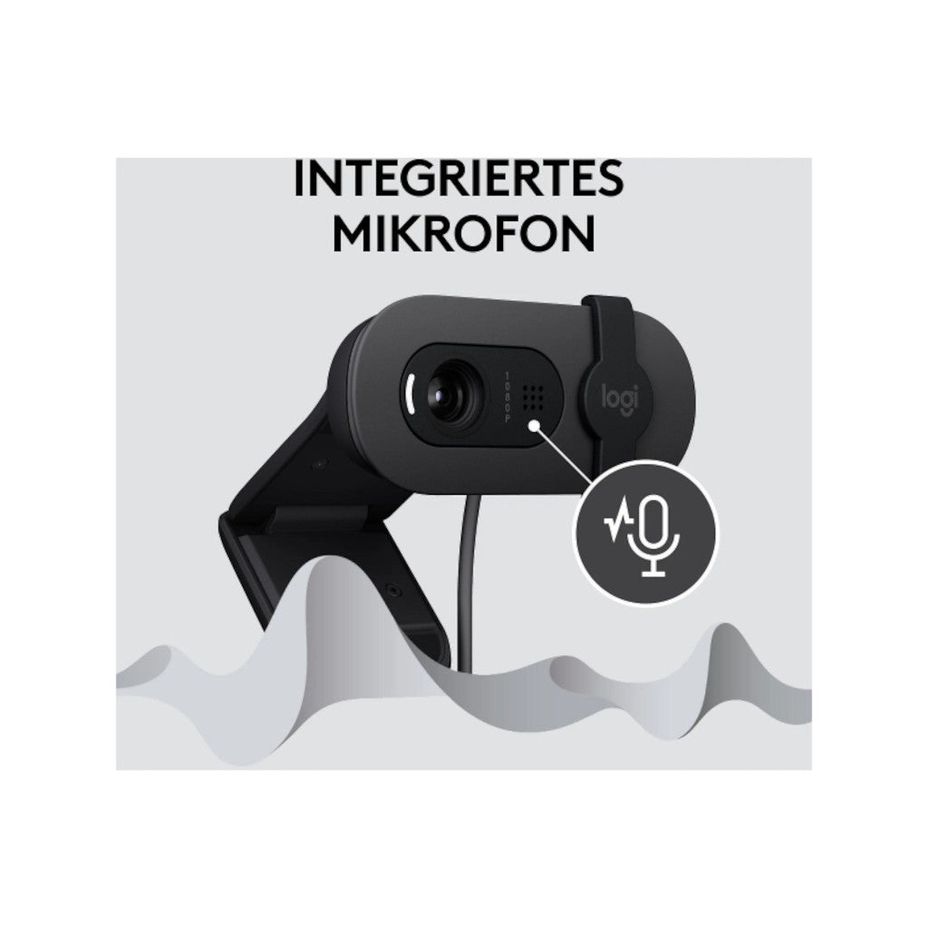 Logitech Brio 100 - 2 MP - 1920 x 1080 Pixel - Full HD - 30 fps - 1280x720@30fps - 1920x1080@30fps - 720p - 1080p