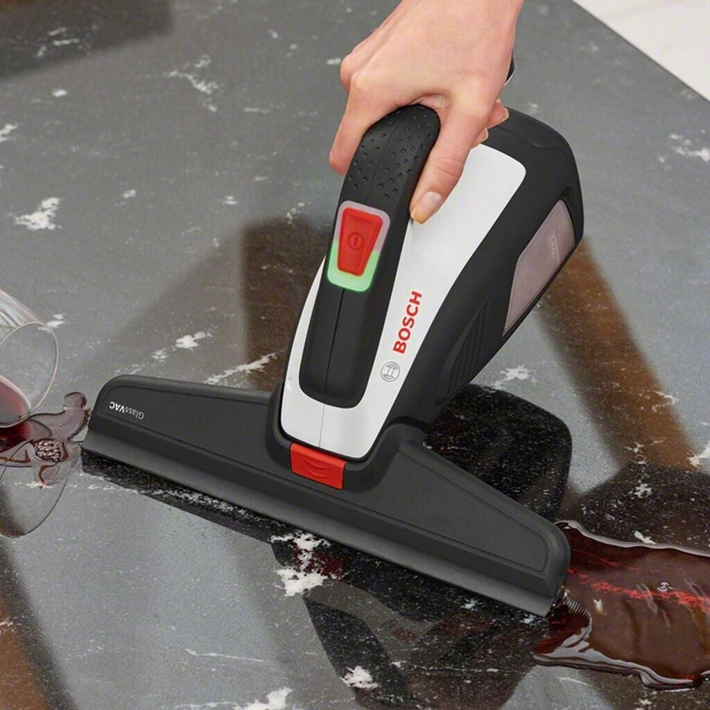 Bosch GlassVAC - Schwarz - Rot - Silber - 0,1 l - 35 m² - Lithium-Ion (Li-Ion) - 3,6 V - 2,17 h