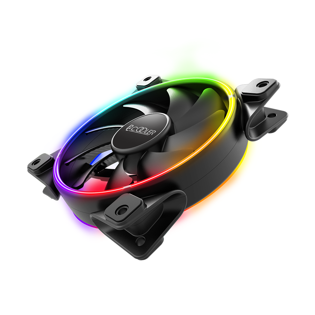 PCCOOLER RGB Lüfter - bis zu 2000 U/min und 72 CFM - RGB - CORONA-RGB - 6940526103837