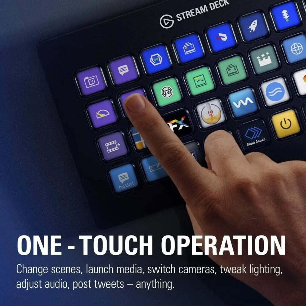 Elgato Stream Deck XL - Schwarz - 32 Tasten - 182 mm - 112 mm - 34 mm - 410 g
