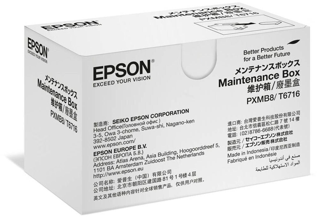 Epson Maintenance box - Schwarz - Indonesien - Epson - - WorkForce Pro WF-M5799DWF - WorkForce Pro WF-M5299DW - WorkForce Pro WF-C5790DWF - WorkForce Pro... - 1 Stück(e) - 0,18 g