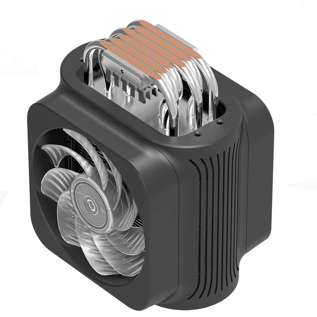 PCCOOLER CPU Luftkühler - 230W TDP, bis zu 2000 U/min und 72 CFM - steuerbare RGB LEDs - GI-D66A - 6940526111139