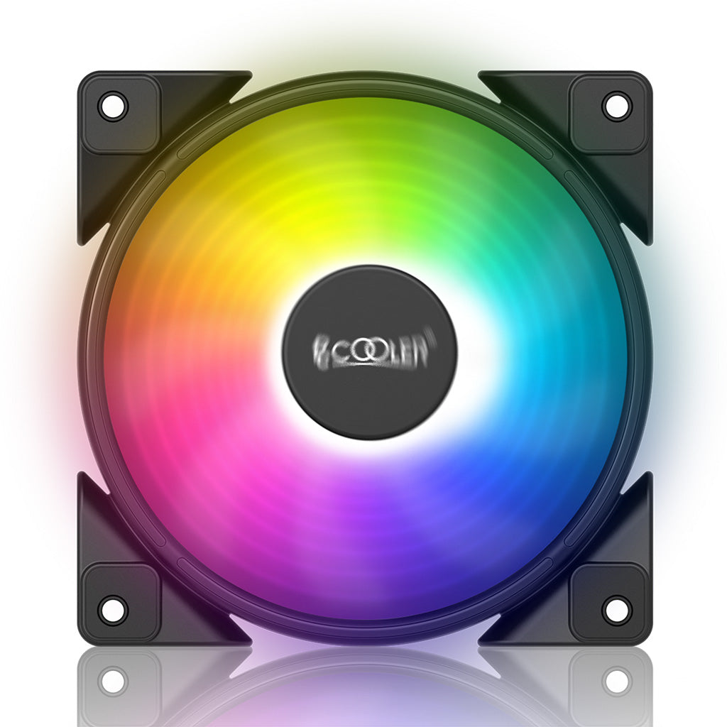 PCCOOLER FRGB Lüfter - bis zu 2000 U/min und 72 CFM - steuerbare RGB LEDs - HALO-FRGB - 6940526104520