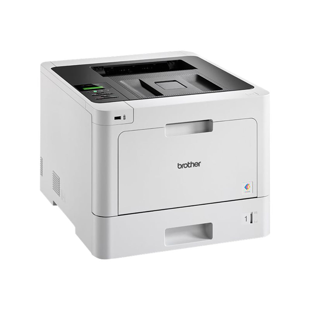 Brother HL-L8260CDW Farblaser, weißer Farblaserdrucker mit Duplexdruck und Apple AirPrint-Funktion.