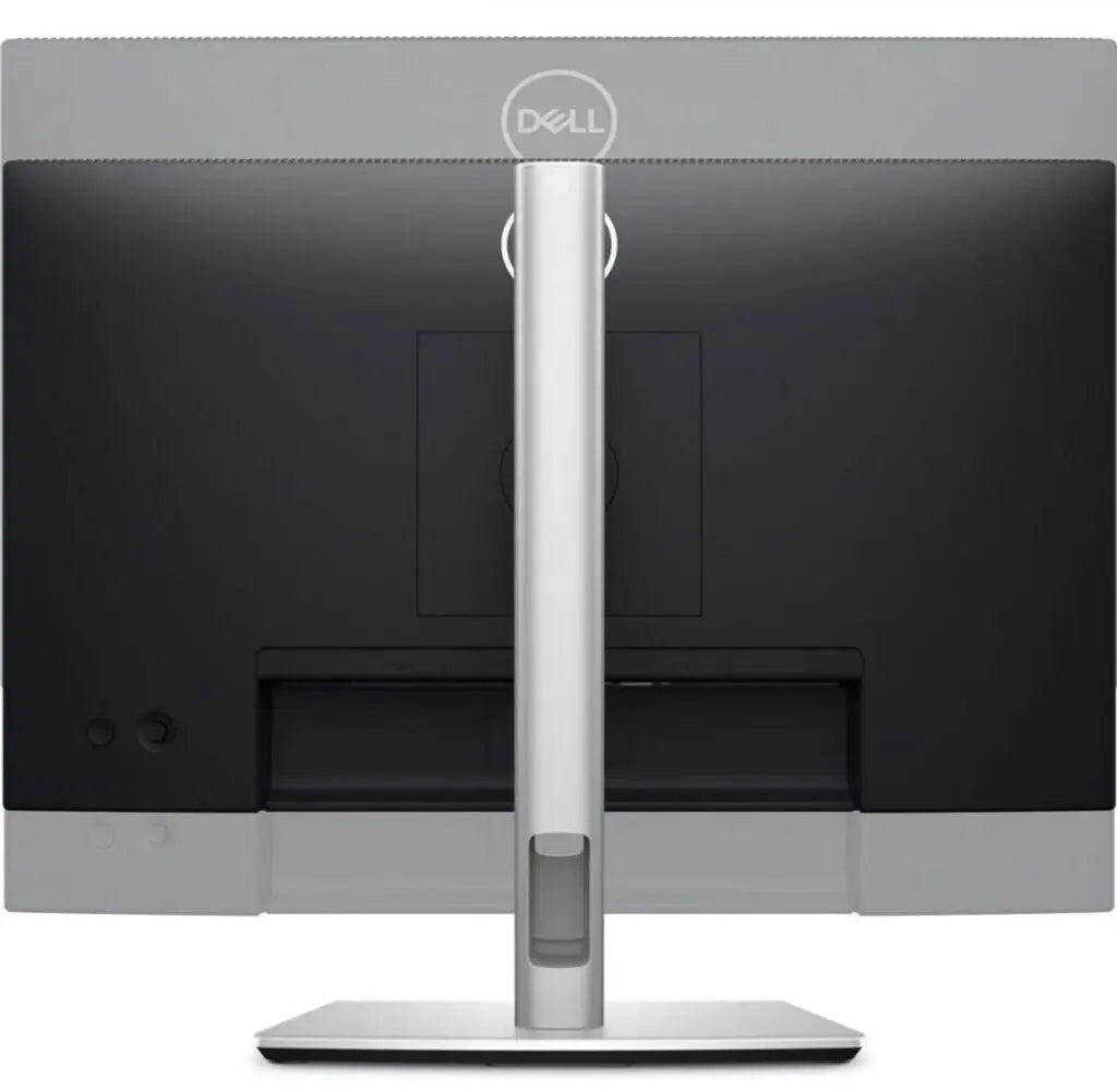 DELL P2225H 22" LED-Monitor Rückansicht mit Standfuß und Anschlussmöglichkeiten.