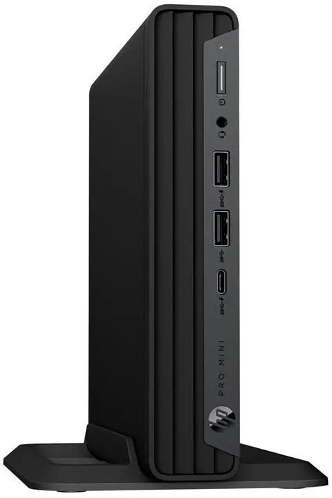 HP Pro 400 G9 Mini Core i5-14500T 16/512GB W11 Pro Damaged Box side view with ports and features