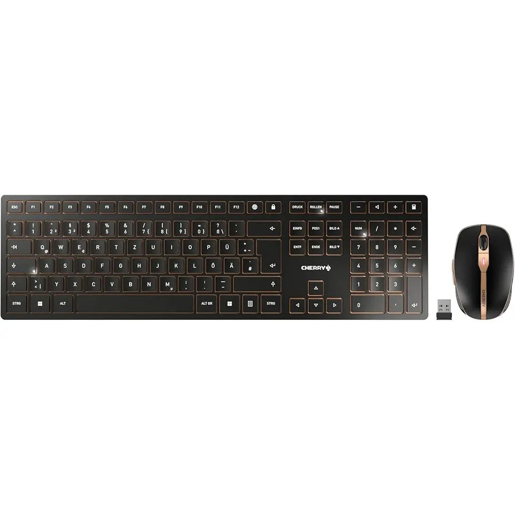 Cherry DW 9100 SLIM QWERTZ Keyboard and Mice Set Cherry