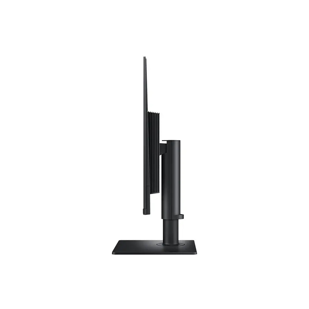 Samsung S27D406GAU 27" Display side view showcasing sleek design and stand features.