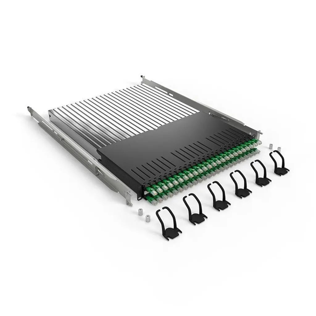patchbox.one / 30RU / STP (geschirmt) / Grün - Kabelmanagement-System für Netzwerkschränke