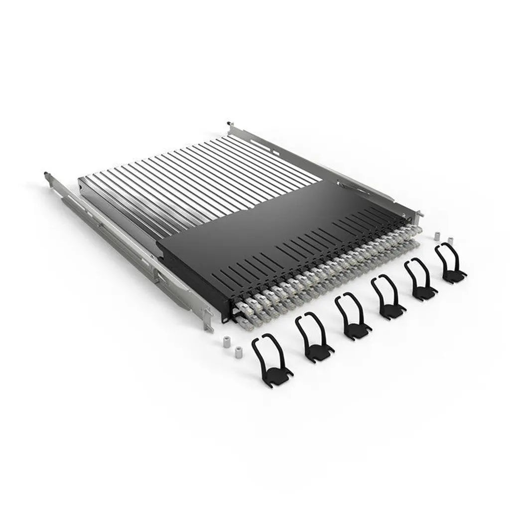 patchbox.one / 30RU / STP (geschirmt) / Grau – Netzwerkschrank mit Kabelmanagement und Zubehör