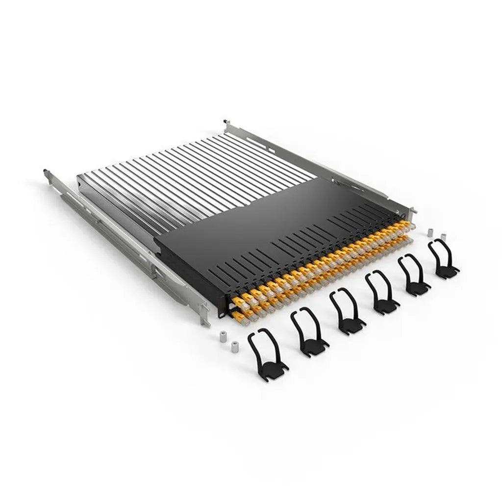 patchbox.one / 30RU / STP (geschirmt) / Gelb Netzwerk Rack Teil mit Kabelmanagement Zubehör