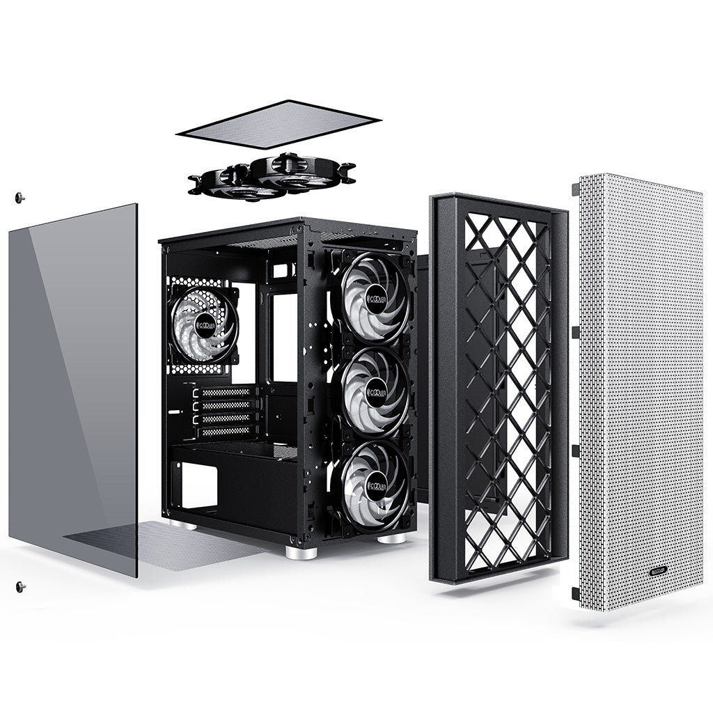 PCCOOLER PC-Gehäuse Platinum MM200 E-ATX/ATX - PLATINUM-MM200B - 6940526104841