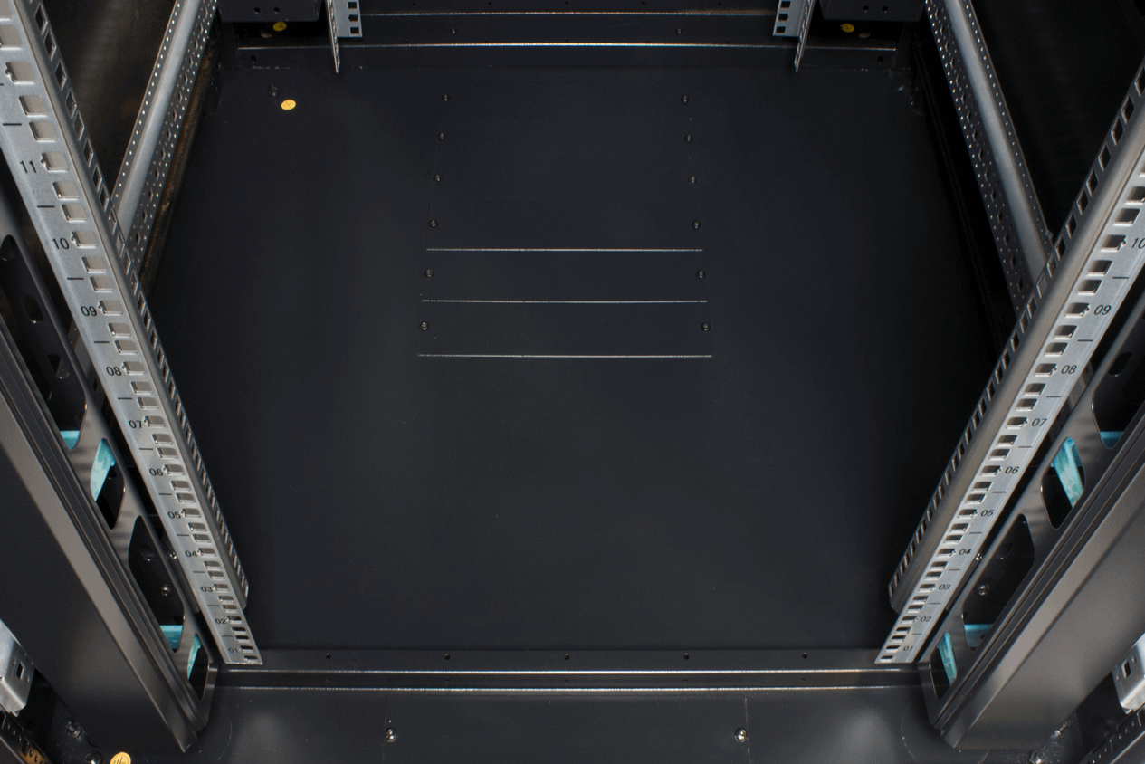 Rockstable 19 Zoll Serverschrank | Netzwerkschrank 42HE 800x1000x2000mm (BxTxH) | RS19-8042PD | perforierte Tür - RS19-8042PD - 4260714310932