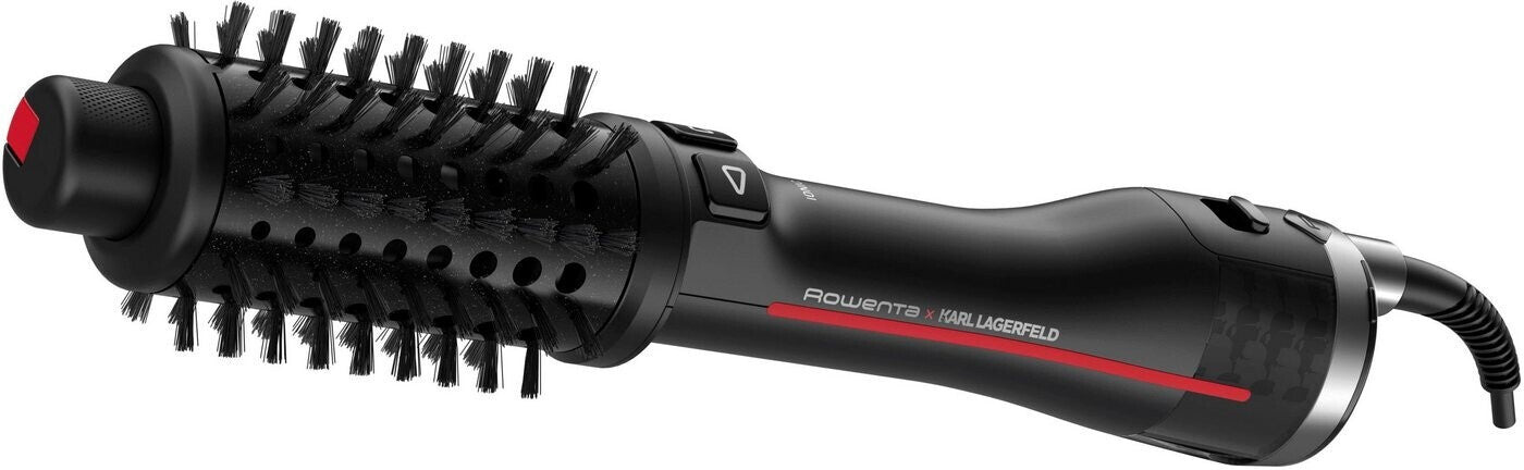 ROWENTA K/Pro Stylist CF961L x KARL LAGERFELD K/ Pro Stylist Warmluftbürste CF961L - Heißluftbürste - Dampf - Tasten - Lang - Medium - Kurz - Schwarz - Rot - China