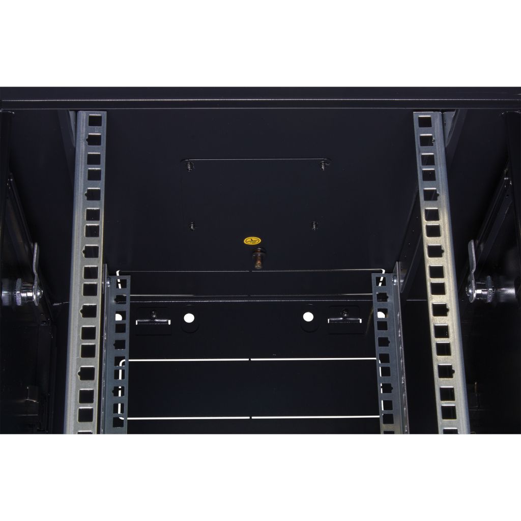 Rockstable XHE Netzwerkschrank, Serverschrank - 10 Zoll Wandmontage - (BxTxH) 370x450x370mm mit Glastür - Brocon Shop