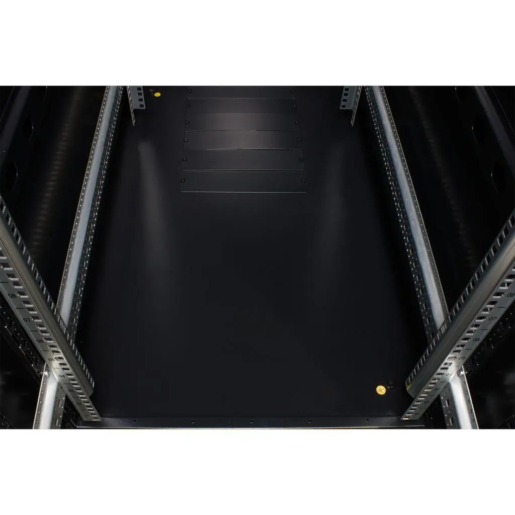 Rockstable 19 Zoll Serverschrank | Netzwerkschrank 42HE 600x1200x2000mm (BxTxH) | RS19-6242 | Glastür - RS19-6242 - 4260714310604