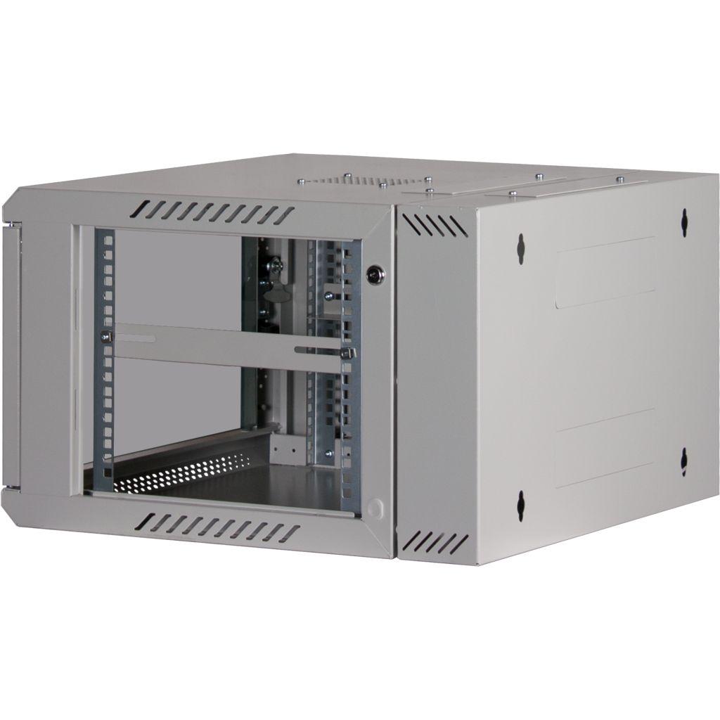 Rockstable 6HE Netzwerkschrank, Serverschrank - 19 Zoll Wandmontage - (BxTxH) 600x600x370mm