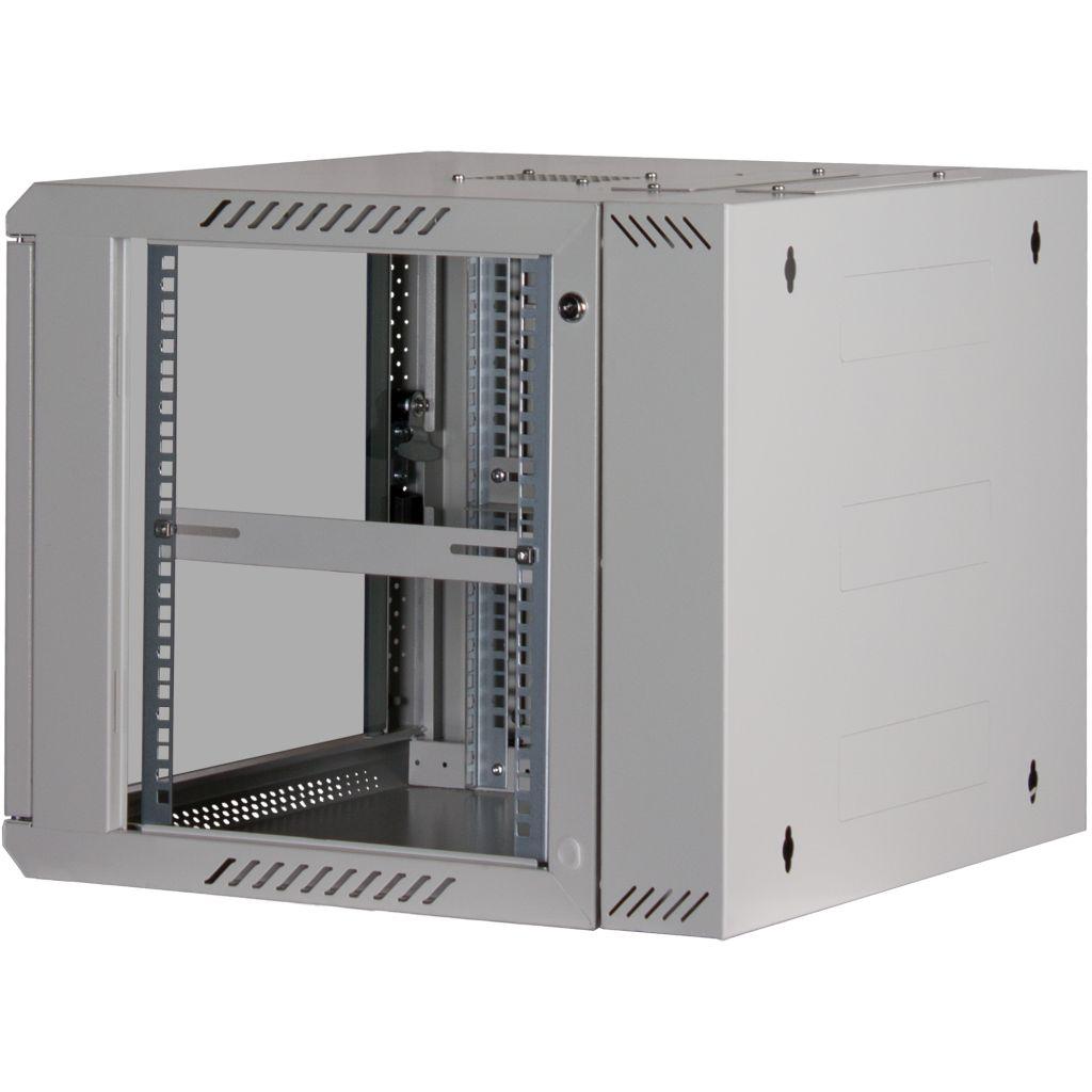 Rockstable 9HE Netzwerkschrank, Serverschrank - 19 Zoll Wandmontage - (BxTxH) 600x600x503mm - Brocon Shop